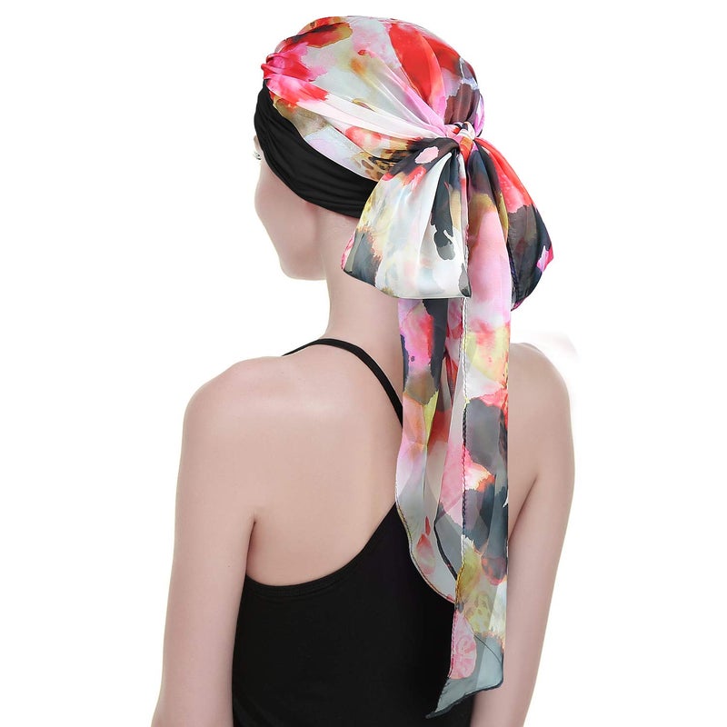 FocusCare Chemo HeadWraps For Cancer Patients Feminine HeadBands Bandana Caps - Image 2